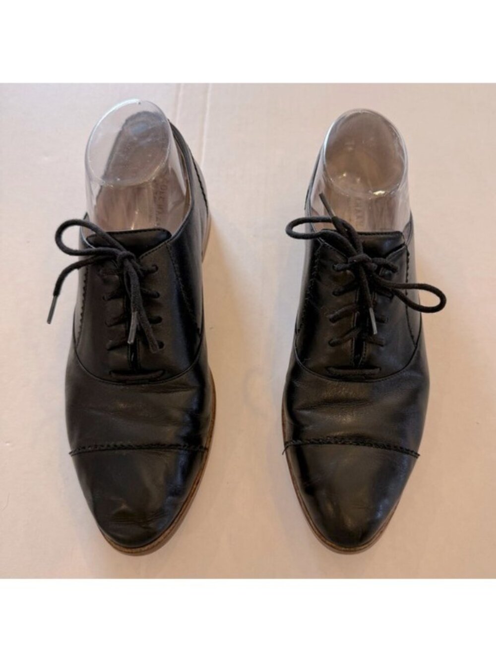 Cole Haan Women's The Go-to Arden Oxford Shoe W20348 Black Leather Size 9 Preppy - Picture 5 of 8